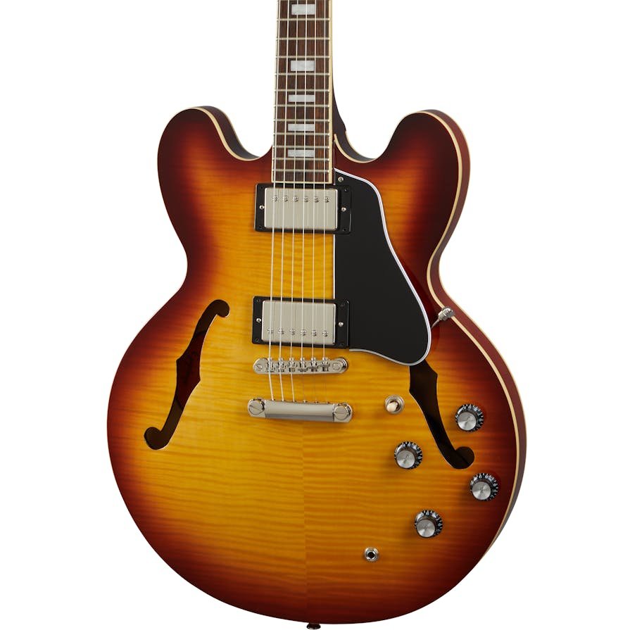 Epiphone ES-335 サンバースト　フィギュアード Epiphone Inspired by Gibson ES-335 Figured Semi-Hollow Electric